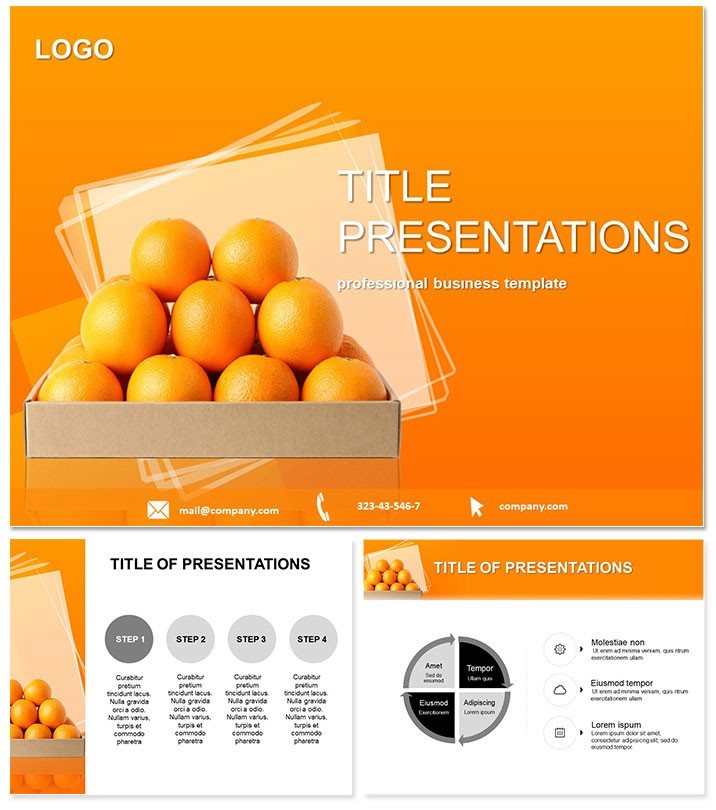Selling Oranges Keynote Themes & Templates