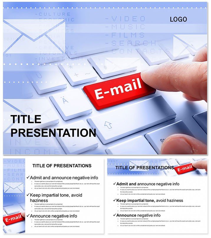 Sending an e-mail Keynote Templates - Themes