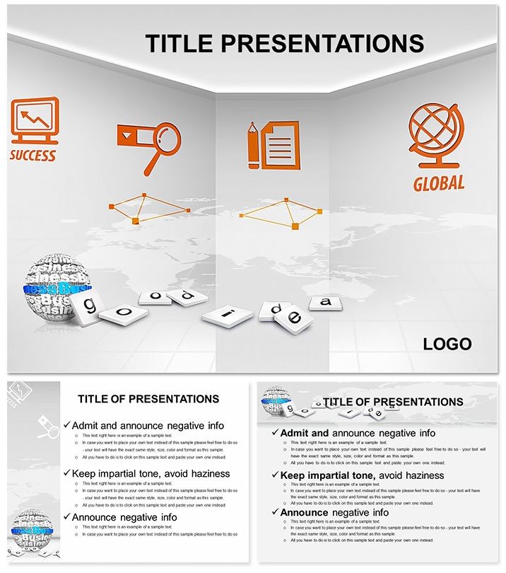 Organization of e-commerce Keynote Themes - templates