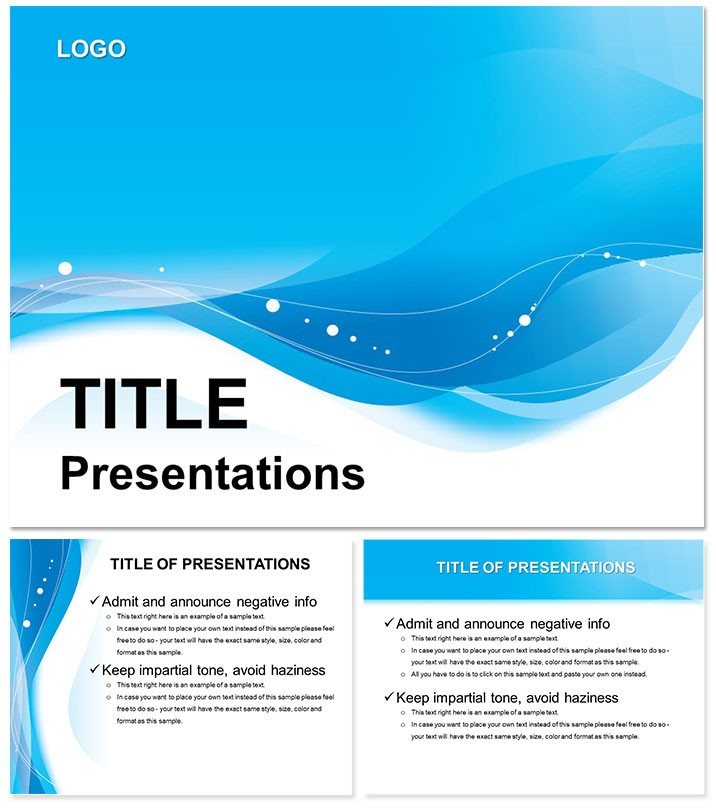 Azure Keynote Themes for Presentation