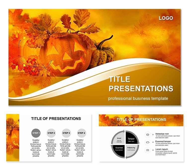 Autumn Celebration Halloween Keynote templates