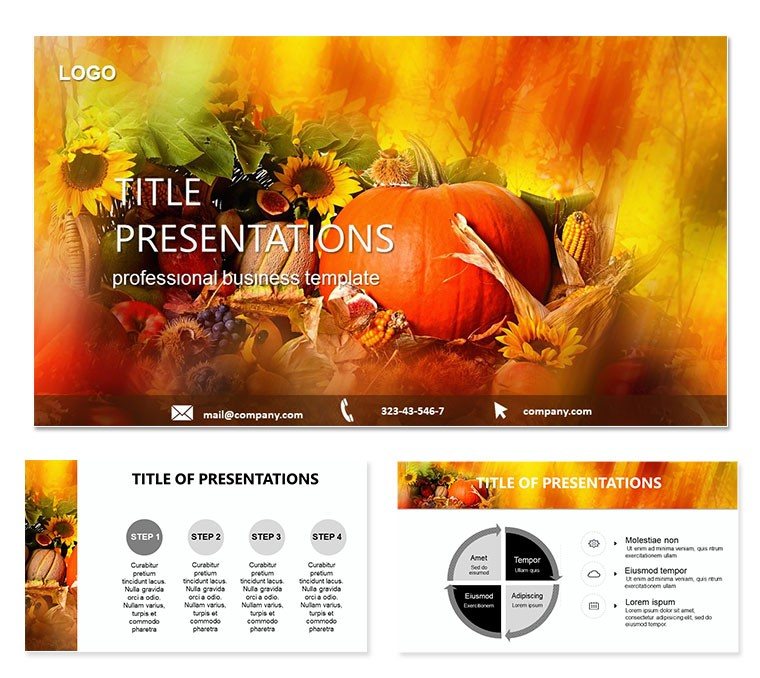 Autumn Holiday Keynote templates Themes