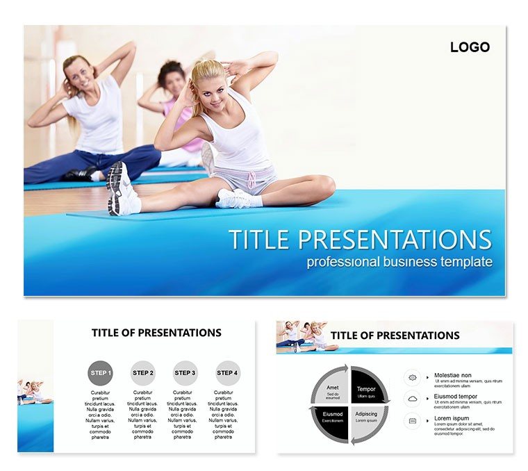 Yoga Exercise Keynote Themes, Presentation template