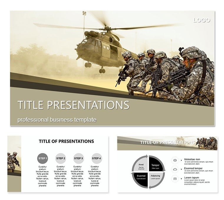 Helicopter Gunships and Soldiers Keynote Themes