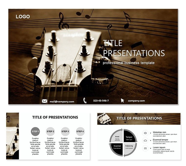 Tuning Your Guitar Keynote Templates - Themes