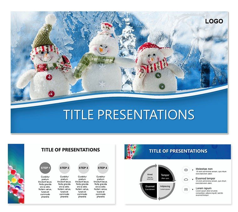 Three Snowmen Keynote Templates - Themes