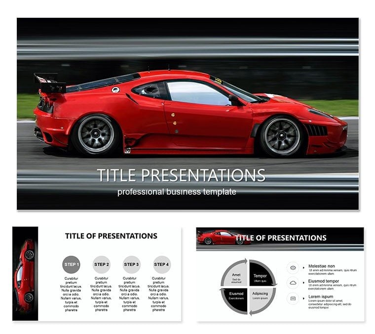 Speed Concept Car Keynote templates