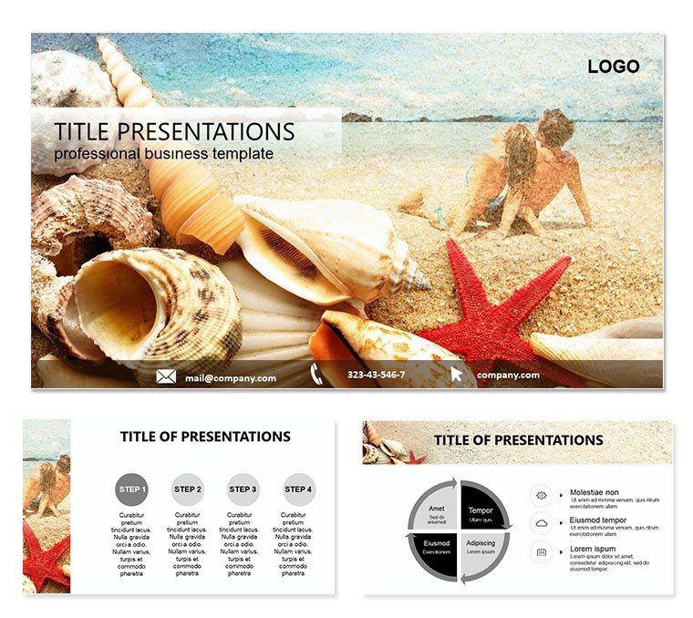 Beach Resort Keynote templates