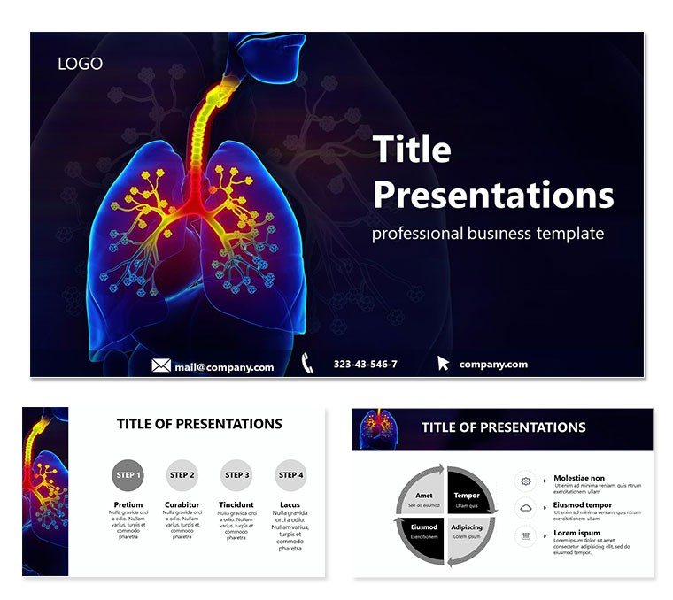 Infection of Lungs Keynote templates