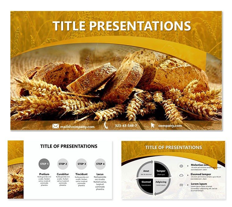Bread and Wheat Keynote templates