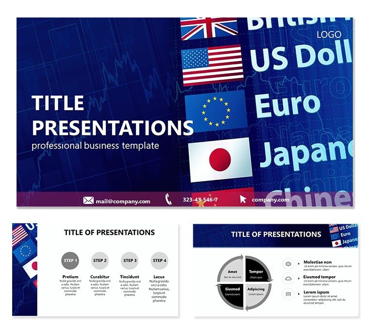 Currencies World Keynote templates - themes