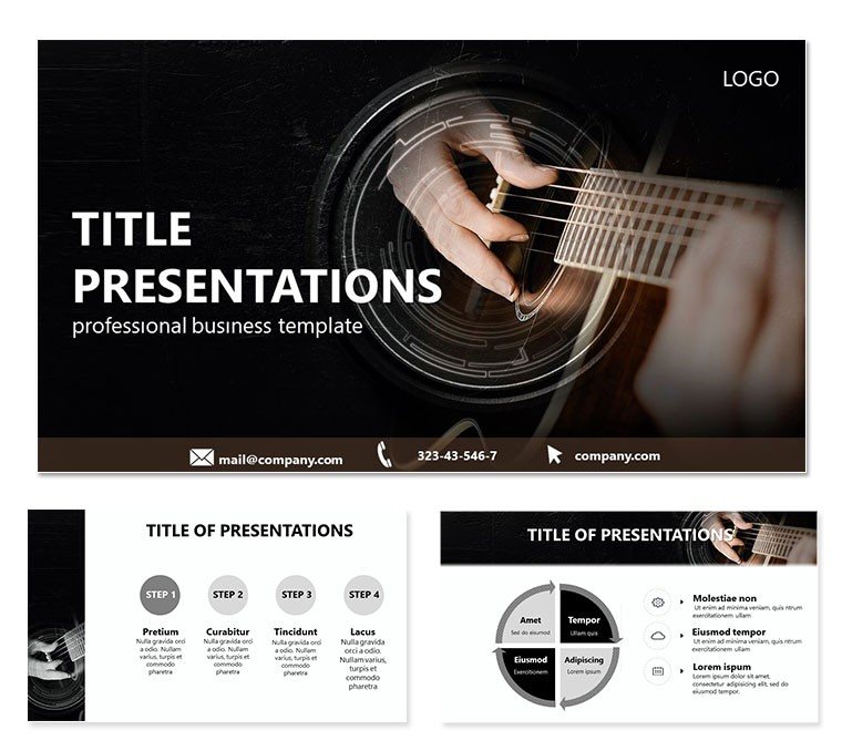 Tutorial Guitar Keynote templates - themes