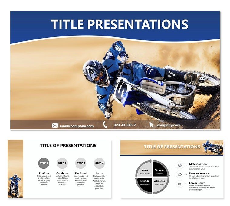 Motor Track Racing Keynote templates - themes