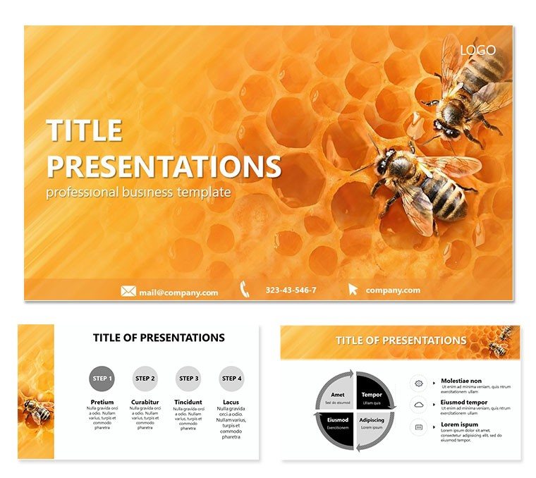 Honey Bee Keynote templates - themes