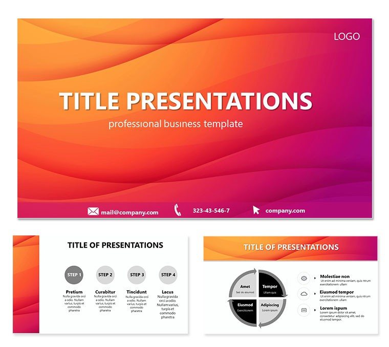 Red Firth Keynote templates - themes