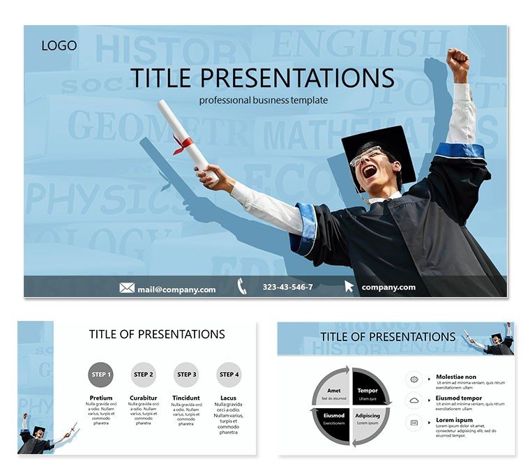 College diploma Keynote template