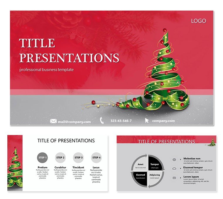Decided to Celebrate Christmas Keynote templates