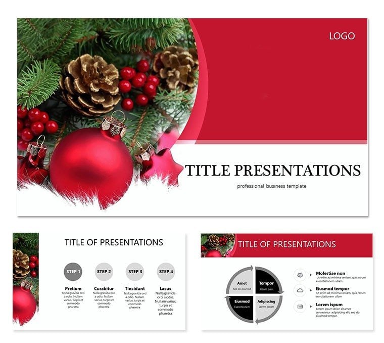 Christmas Decorations for Interior Keynote Template