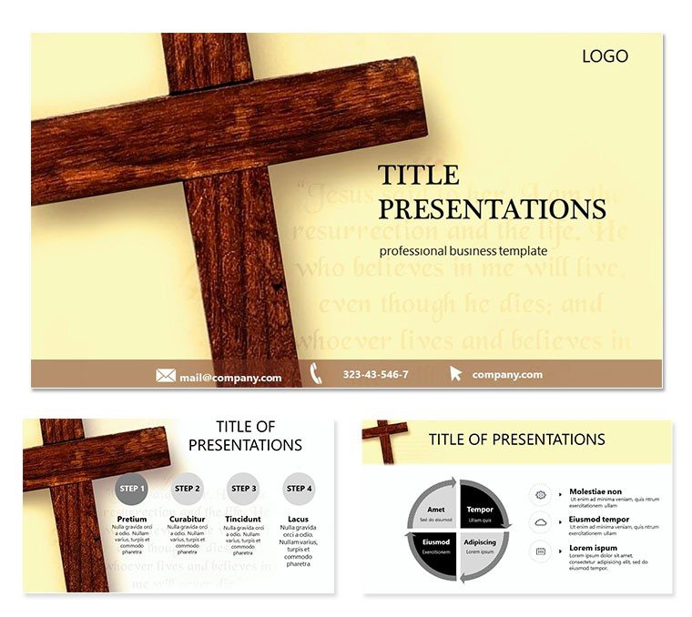 Religious Cross Keynote template