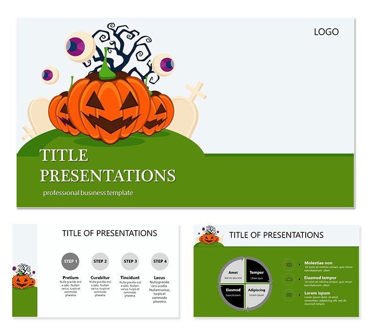 Accessories Halloween Keynote templates