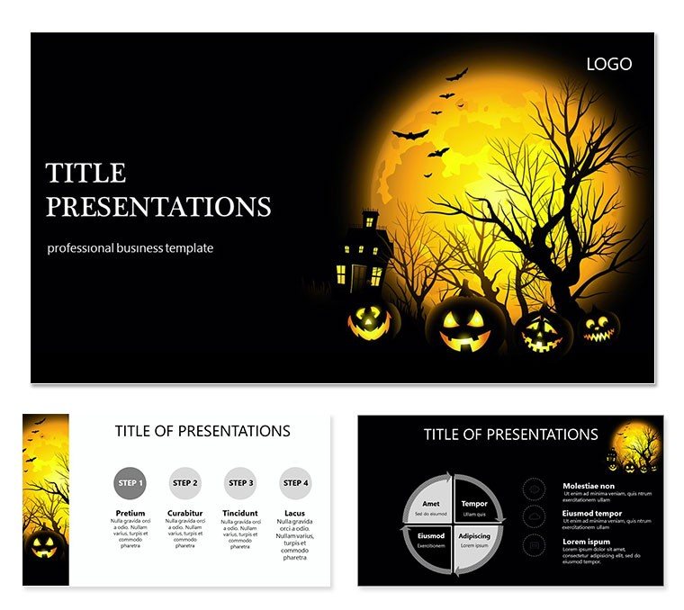 World Celebrates Halloween Keynote templates