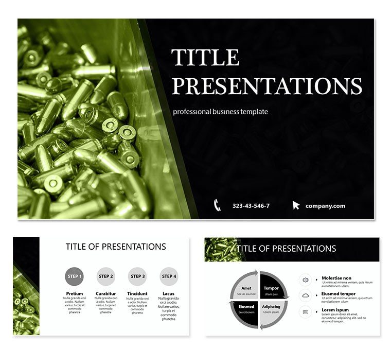 Modern Hunting Cartridges Keynote Template | Presentation Design