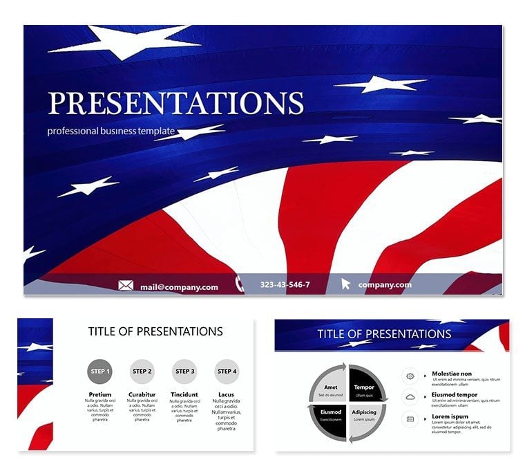 Symbols USA - Flag of United States Keynote Template | Professional Presentation Designs