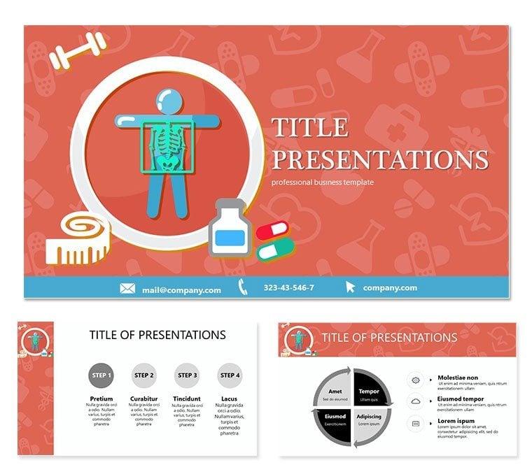 Healthy Lifestyle Keynote template, background for presentation