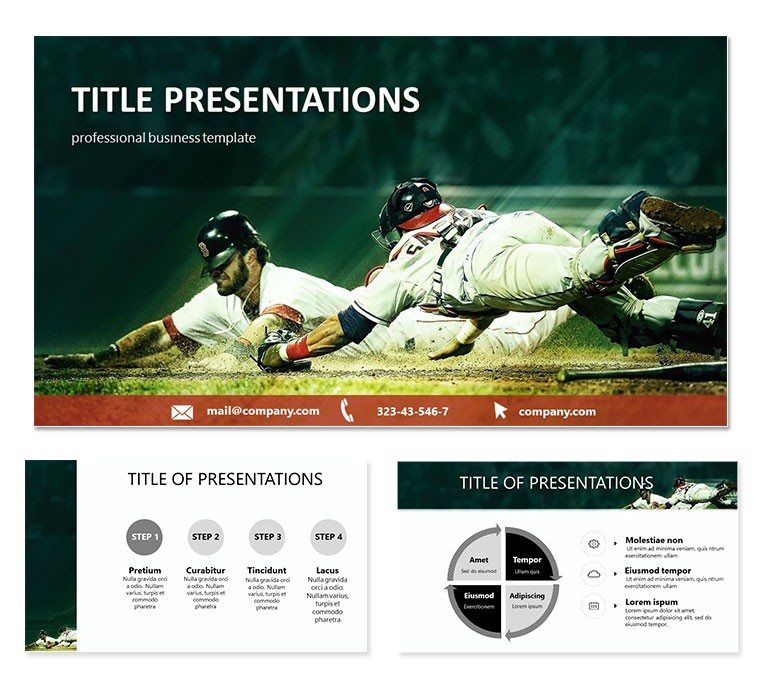 Professional Baseball Keynote template