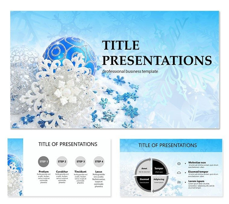 Happy New Year and Merry Christmas Keynote templates