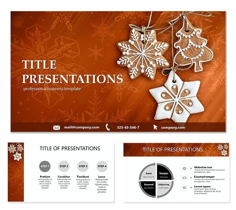Christmas Sweets Keynote Presentation template