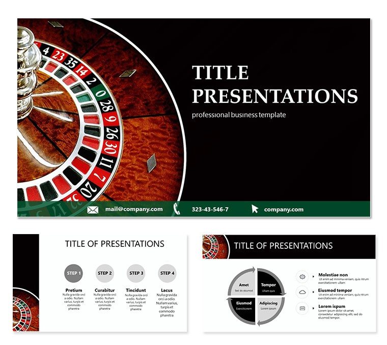 Roulette Casino Keynote templates