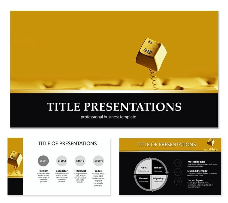 Help Button Keynote Template: Presentation