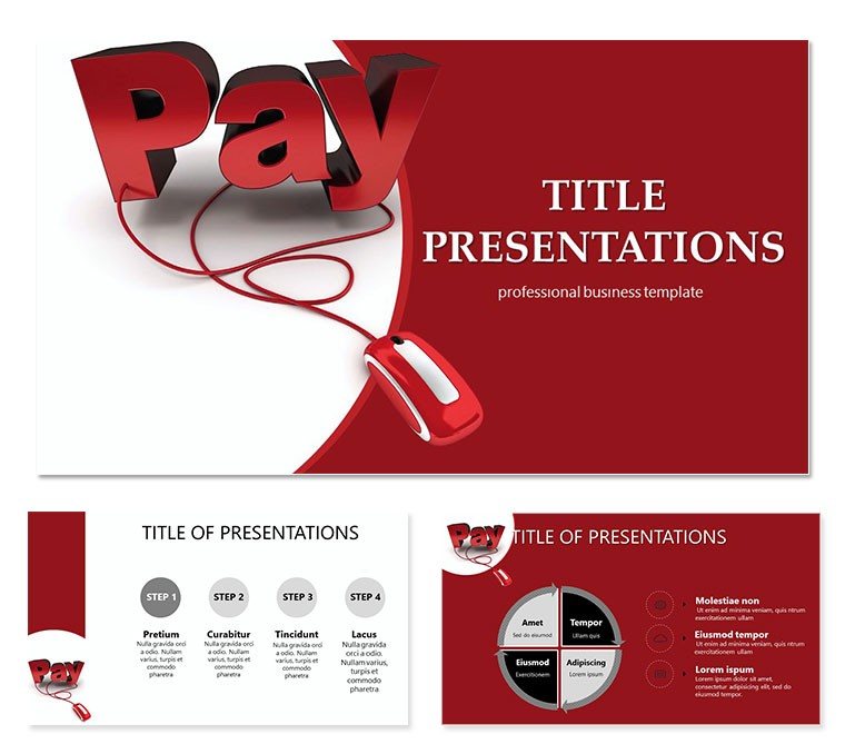 Online Pay Keynote templates