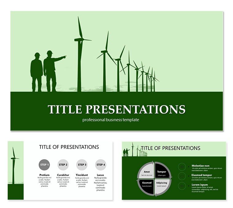 Wind Turbines Keynote templates