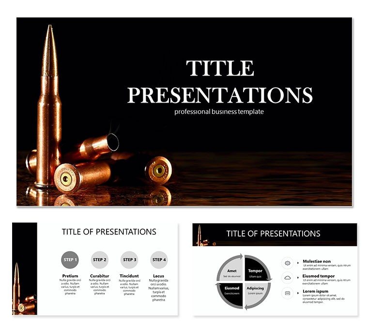 Rifle cartridges Keynote templates