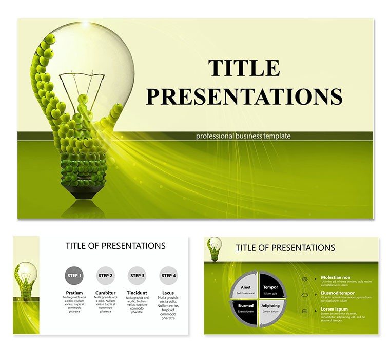 Eco-lamps Keynote templates