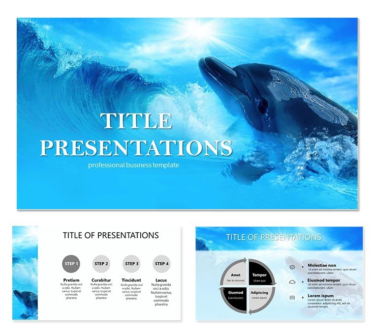 Dolphin therapy Keynote templates