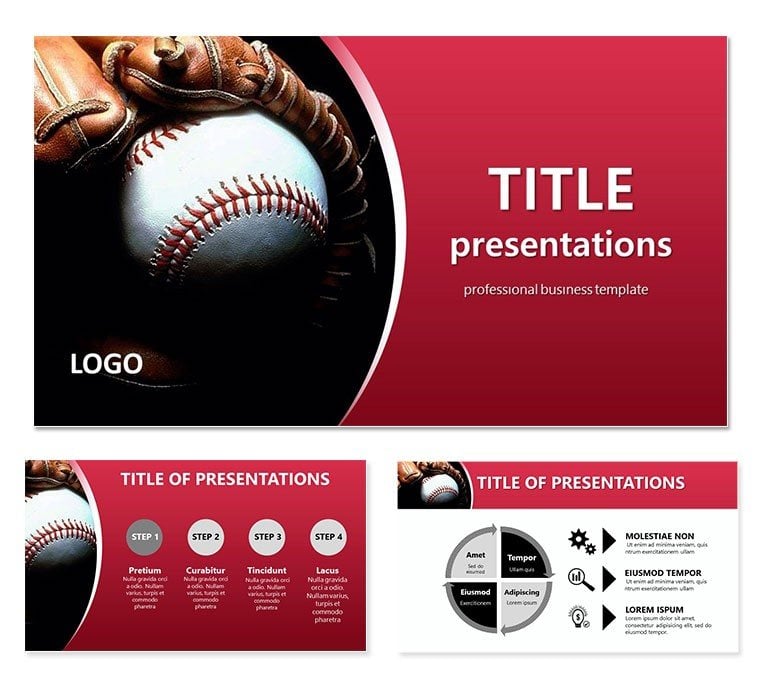 Style baseball Keynote templates