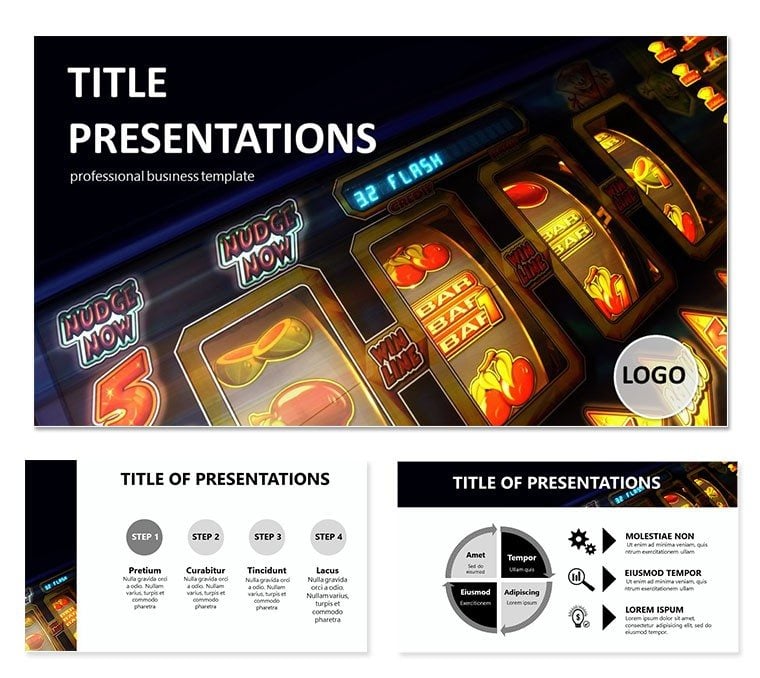 Slot machine casino Keynote templates - themes