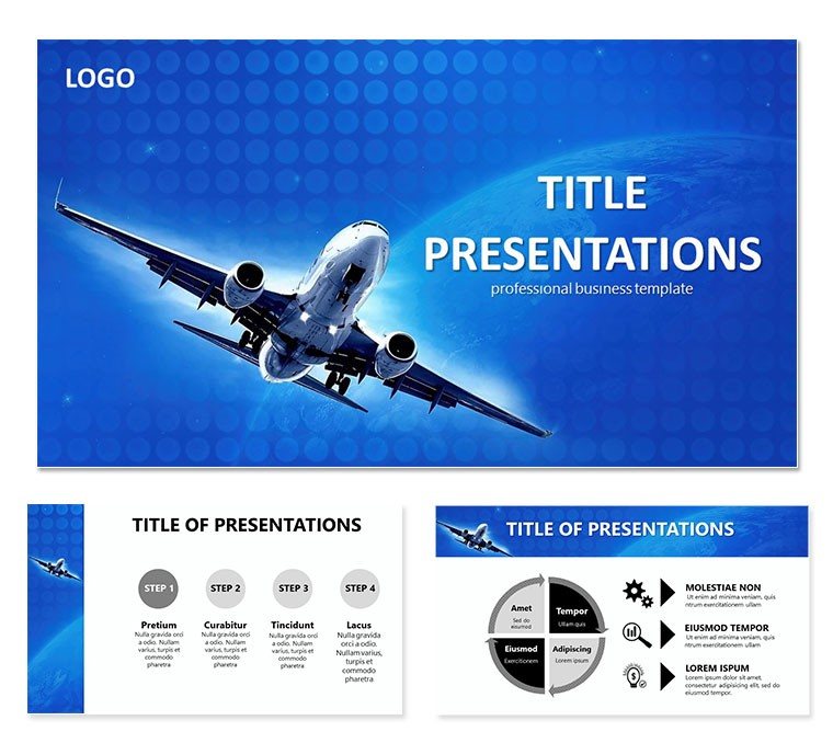 Airliner Pictures Keynote Template - Presentation Download