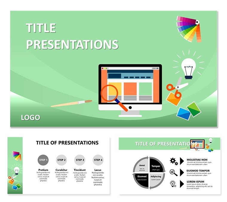 Modern Web Design Keynote Template: Presentation