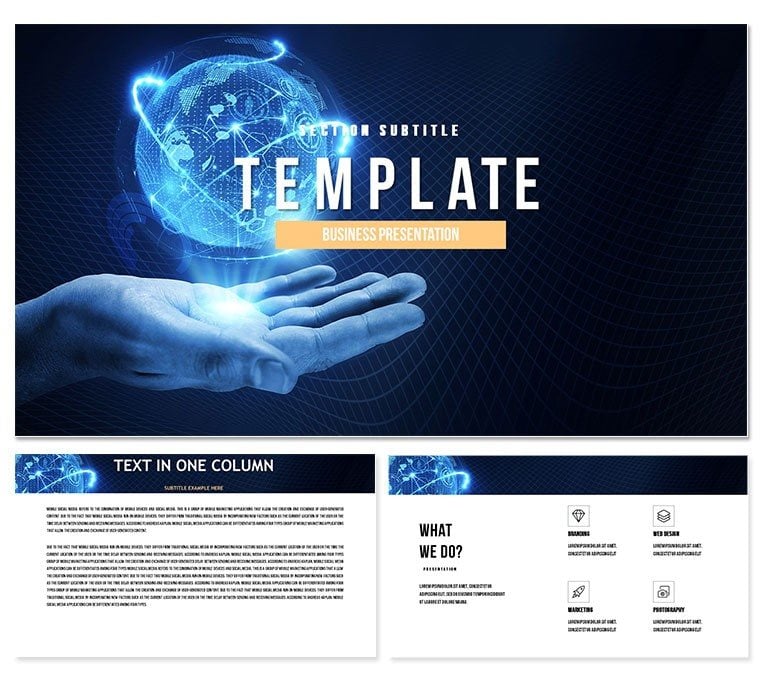 Design and creation of web sites Keynote templates