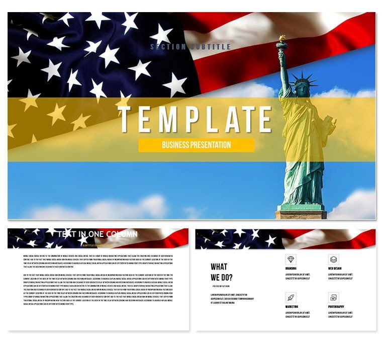 Political system USA Keynote template