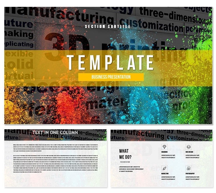 3d Printing - Technology Keynote template