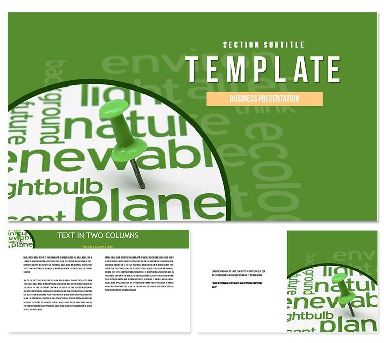 Environment and Climate Change Keynote Template