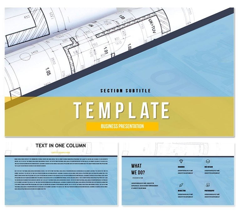 Architectural project Keynote Template Presentation