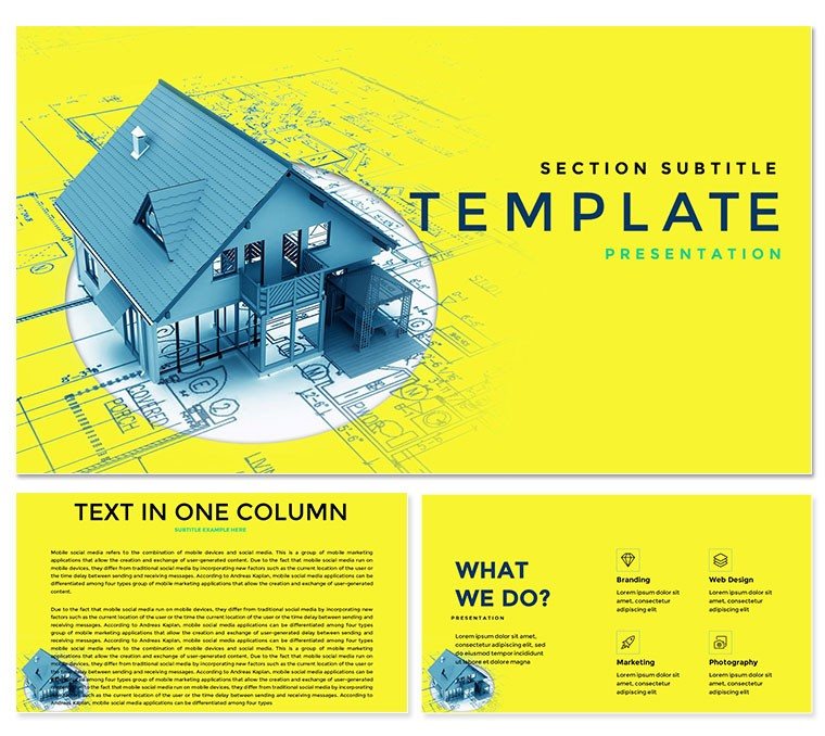 Projects House and Cottage Keynote Template: Presentation