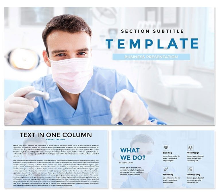 Dental treatment Keynote Presentation Templates