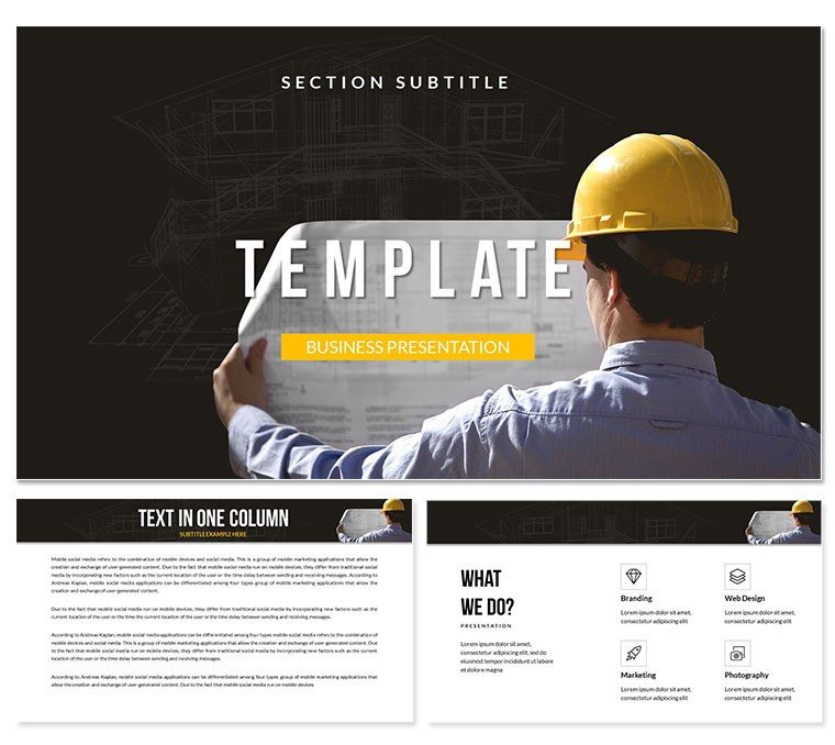 Project Construction Keynote Themes for Presentation